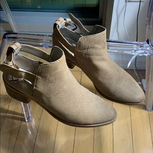 Dolce Vita Tan Suede Ankle Booties